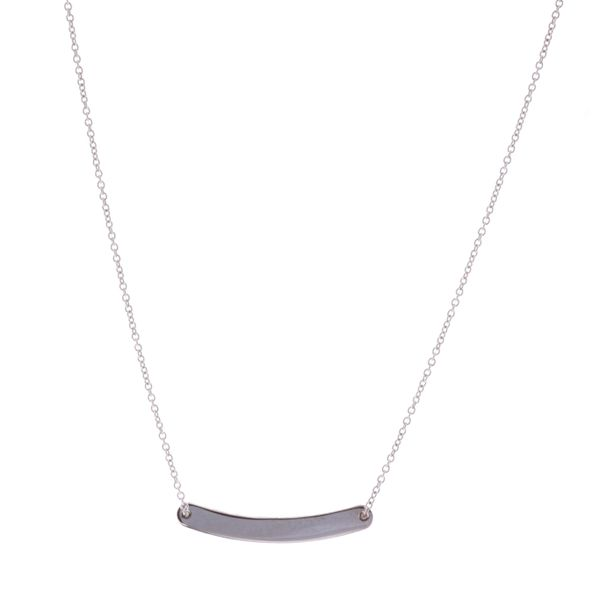 18KT White Gold Bar Necklace Harmony Jewellers Grimsby, ON