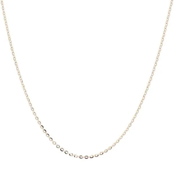 10KT Yellow Gold 1.18mm Diamond Cut Oval 18