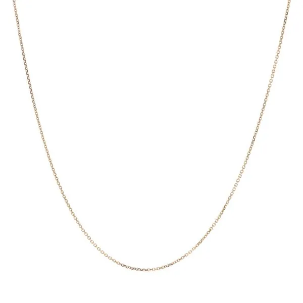 10KT Gold 0.9mm Diamond Cut Anchor 16