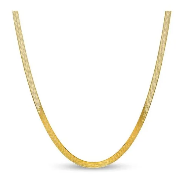 14K Yellow Gold Herringbone Chain 18