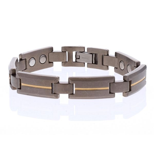 Sabona Titanium Gold Line Duet Magnetic Bracelet Harmony Jewellers Grimsby, ON