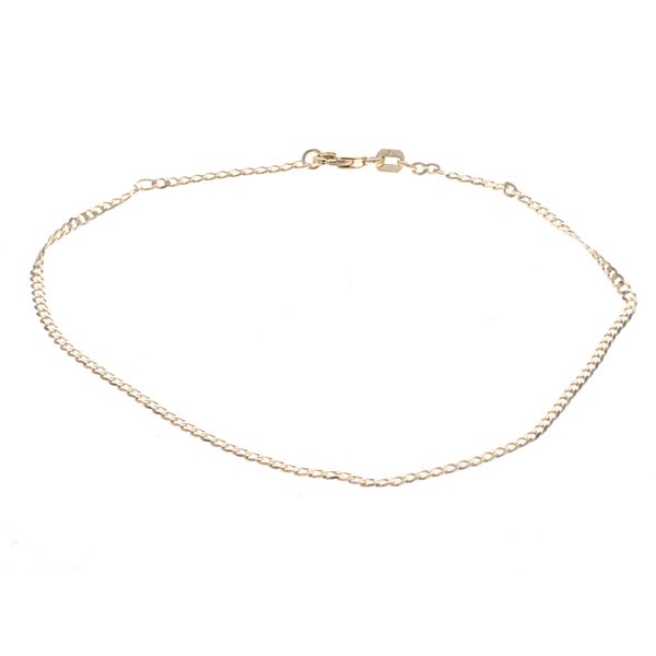10KT Yellow Gold Curb Link Anklet Harmony Jewellers Grimsby, ON
