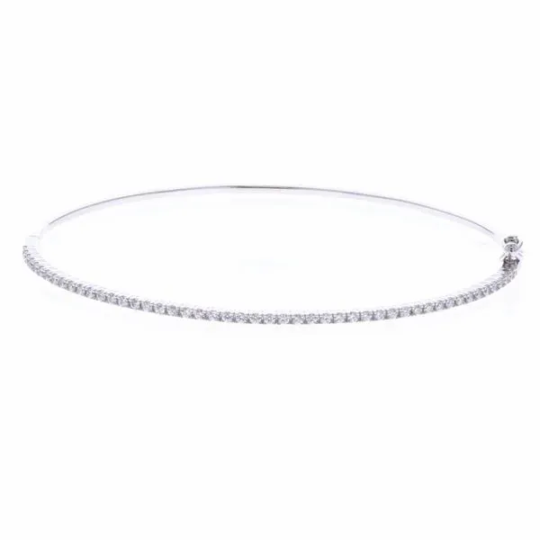 18KT White Gold CZ Bangle Harmony Jewellers Grimsby, ON