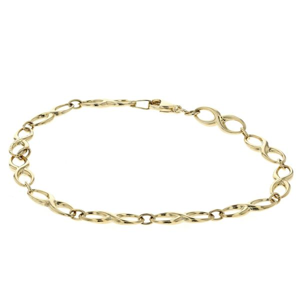 10KT Yellow Gold Infinity Link 7.5