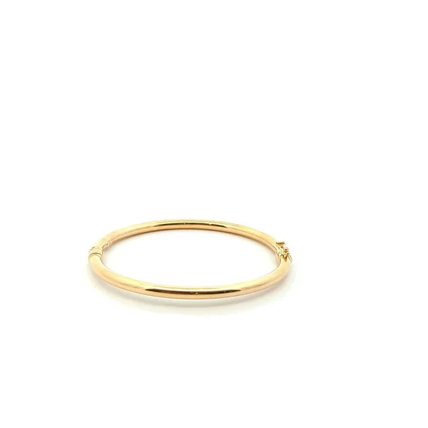 10KT Yellow Gold Bangle with Hinge Clasp Harmony Jewellers Grimsby, ON