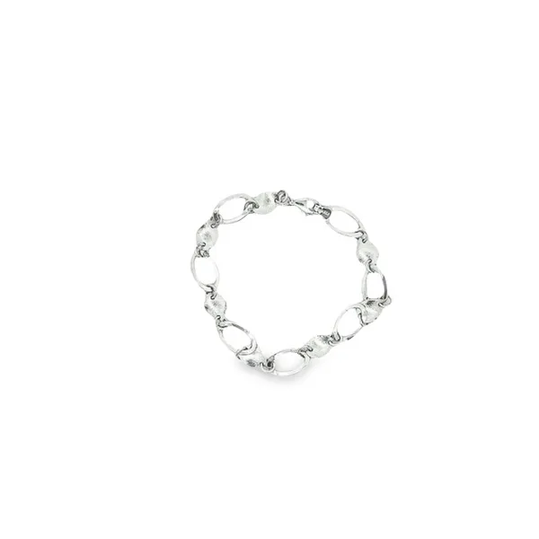 10KT White Gold Link 7.5