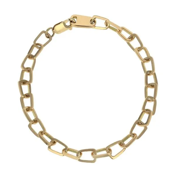 King Baby 10KT Yellow Gold Pop Top Cut Out 8.75