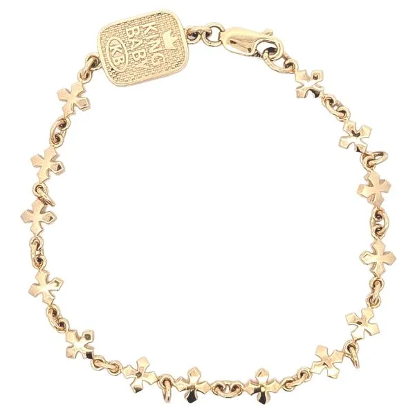 King Baby 10KT Yellow Gold Small Cross 8.75