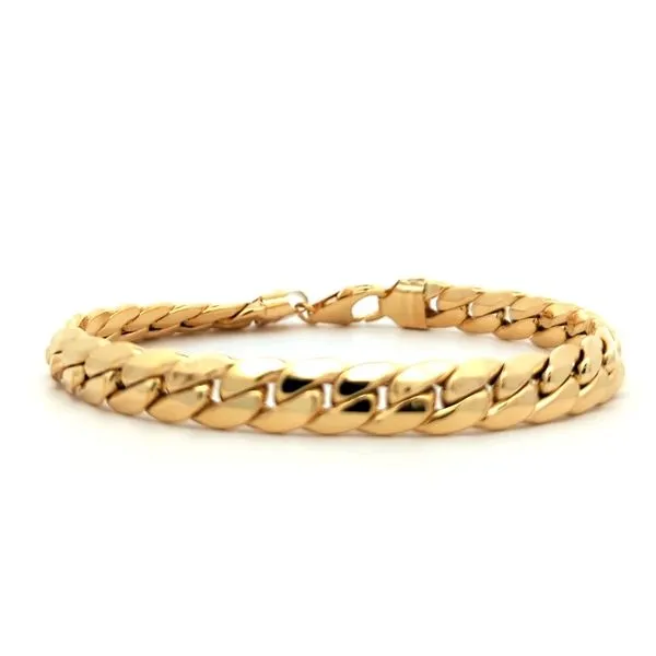 10K Yellow Gold Hollow Curb Bracelet Harmony Jewellers Grimsby, ON
