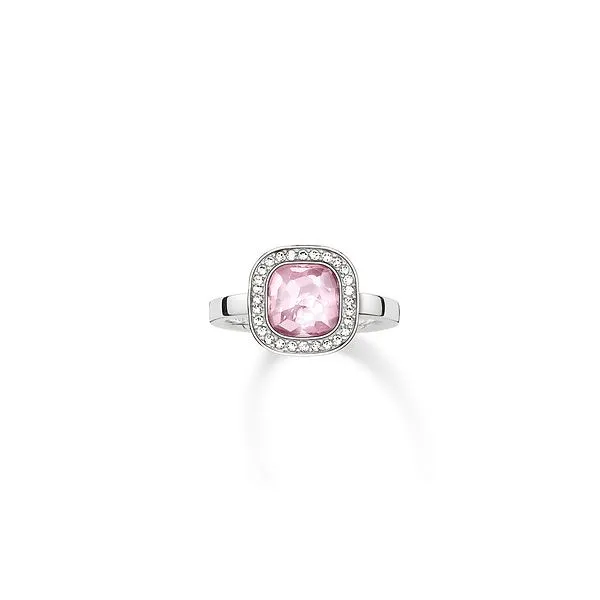 ring // 925 Sterling silver/ synthetic corundum/ zirconia // pink FINAL SALE Harmony Jewellers Grimsby, ON