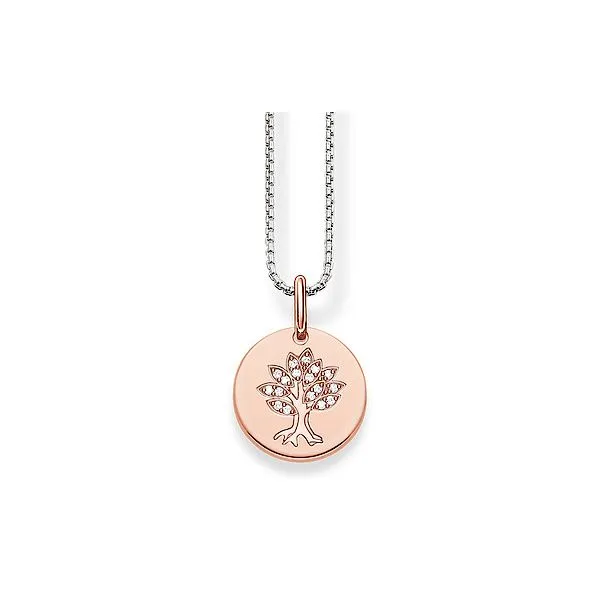 Sterling Silver Necklace with Rose Tree Pendant Harmony Jewellers Grimsby, ON