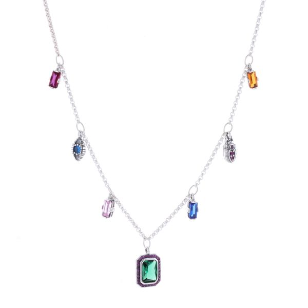 Silver Colourful Lucky symbols Necklace Harmony Jewellers Grimsby, ON