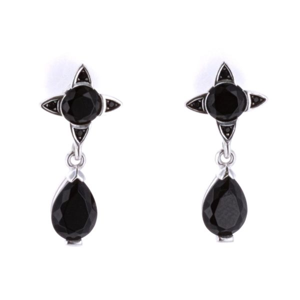 Sterling Silver Black Drop Earrings Harmony Jewellers Grimsby, ON
