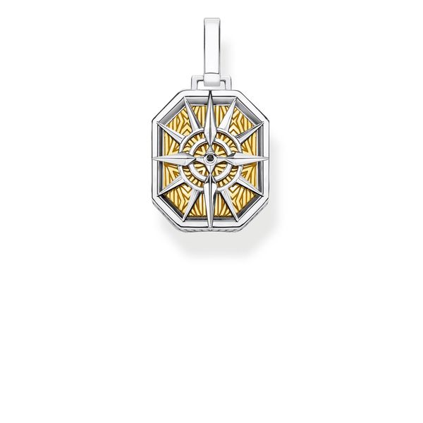 Sterling Silver Two-Toned Compass Pendant Harmony Jewellers Grimsby, ON