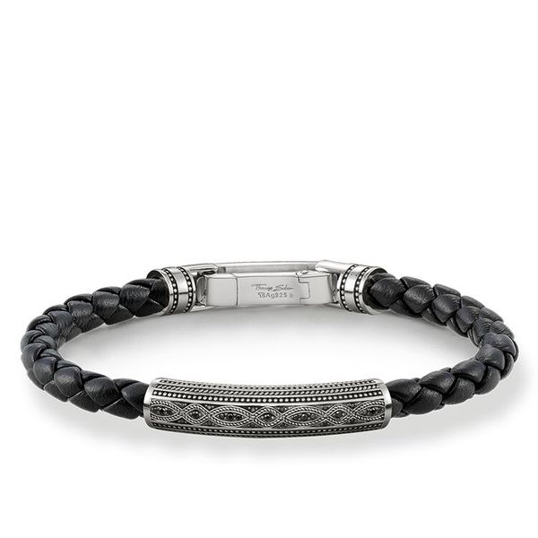 Sterling Silver and Black Leather Love Knot Bracelet Harmony Jewellers Grimsby, ON