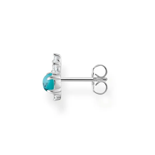 Single Ear Stud Turquoise Stone Image 2 Harmony Jewellers Grimsby, ON