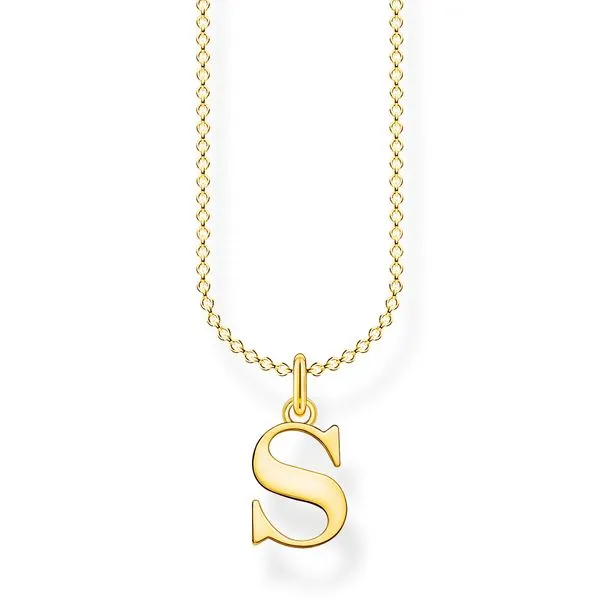 Necklace Letter S Gold Harmony Jewellers Grimsby, ON