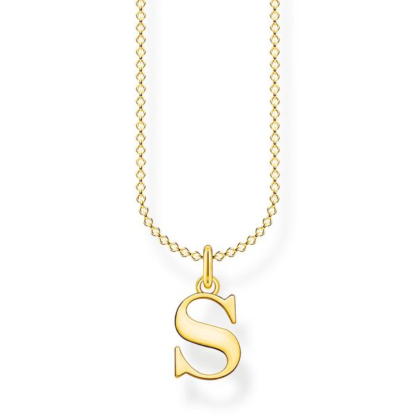 Necklace Letter S Gold Harmony Jewellers Grimsby, ON