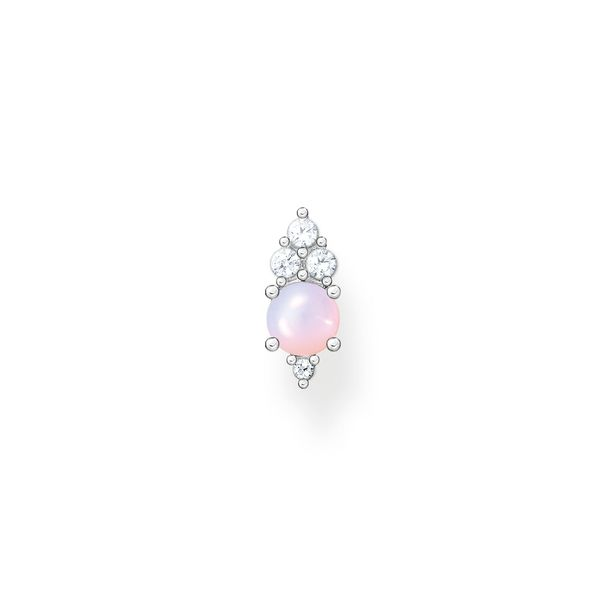 Single Ear Stud Vintage Shimmering Pink Opal-Coloured Stone Harmony Jewellers Grimsby, ON