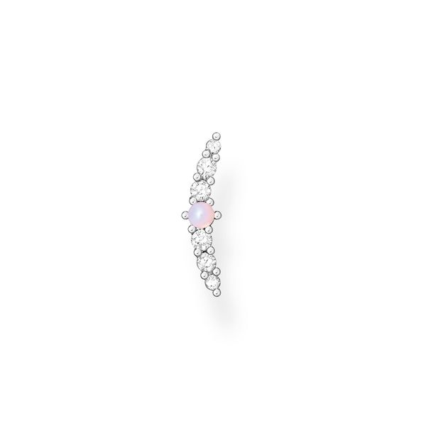 Single Ear Stud Vintage Shimmering Pink Opal-Coloured Stone Harmony Jewellers Grimsby, ON