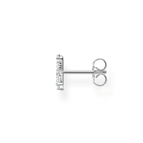 Single Ear Stud Butterfly White Stones Image 2 Harmony Jewellers Grimsby, ON