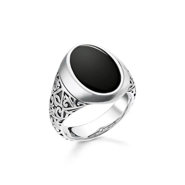 Thomas Sabo Expressive Signet Black Ring Harmony Jewellers Grimsby, ON