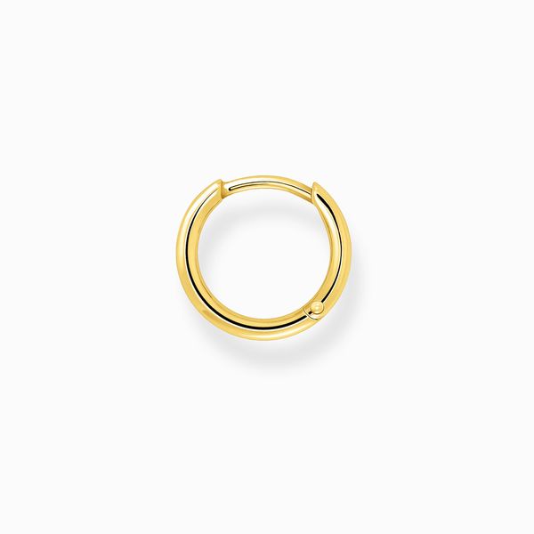 Single Hoop Earring Classic Gold Image 2 Harmony Jewellers Grimsby, ON