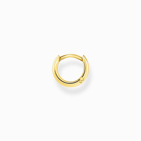 Single Hoop Earring Classic Gold Image 2 Harmony Jewellers Grimsby, ON