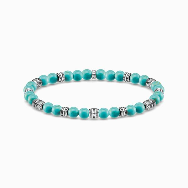 Thomas Sabo Sterling Silver Turquoise Beaded Lucky Charm Bracelet Harmony Jewellers Grimsby, ON