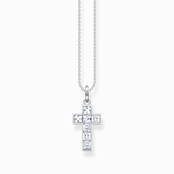Thomas Sabo Sterling Silver CZ Cross 45cm Necklace Harmony Jewellers Grimsby, ON
