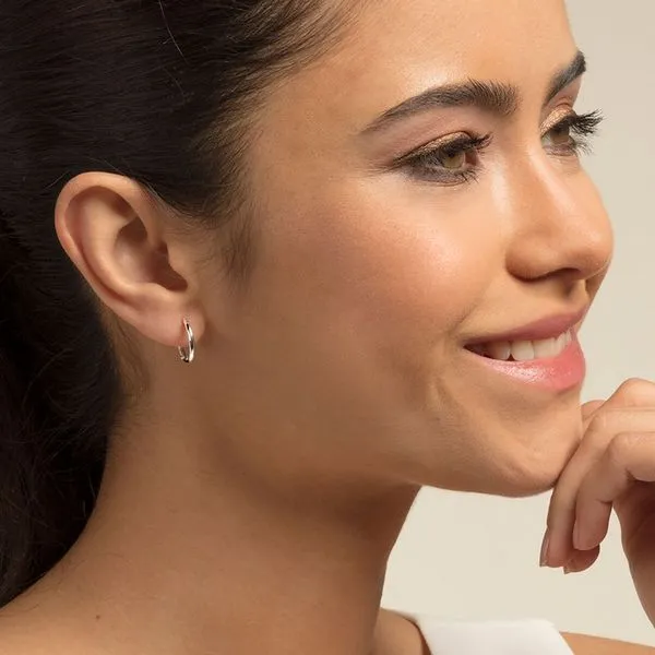 Thomas Sabo Sterling Silver Hoop Earrings Image 2 Harmony Jewellers Grimsby, ON