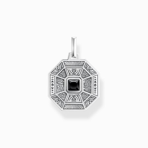 Thomas Sabo Sterling Silver Black Onyx Lucky Charm Pendant Harmony Jewellers Grimsby, ON