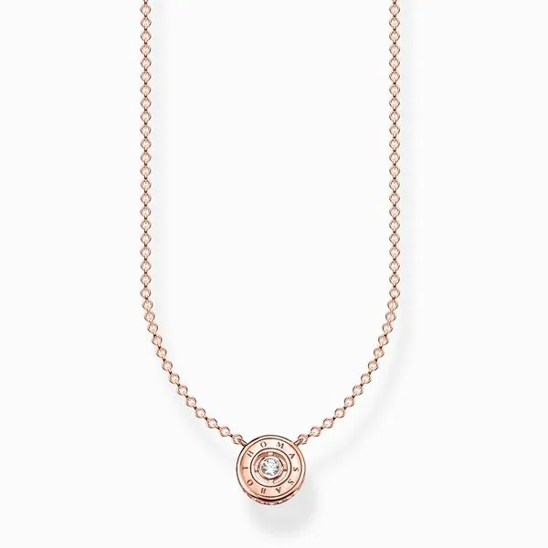 Thomas Sabo Sterling Silver Rose Gold Plated CZ Necklace Harmony Jewellers Grimsby, ON