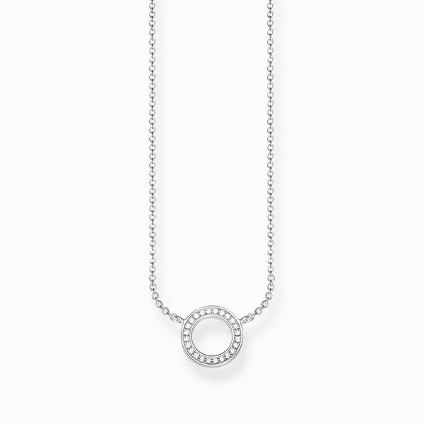Thomas Sabo Sterling Silver CZ Small Circle Necklace Harmony Jewellers Grimsby, ON