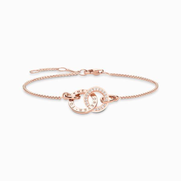 Thomas Sabo Sterling Silver Rose Gold Plated CZ Forever Together Bracelet Harmony Jewellers Grimsby, ON
