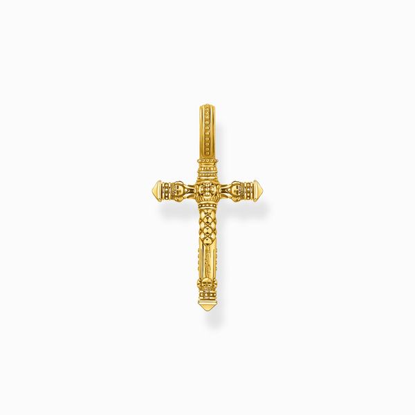 Thomas Sabo Sterling Silver Gold Plated Cross Pendant Image 2 Harmony Jewellers Grimsby, ON