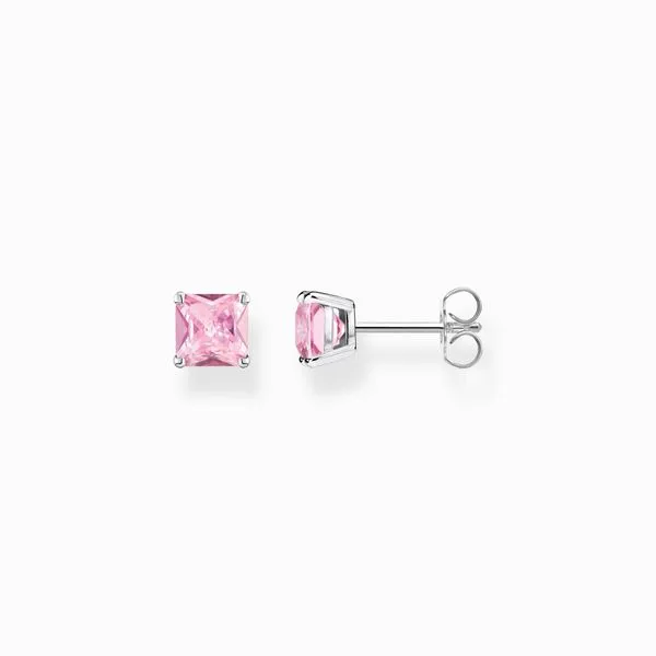 Thomas Sabo Sterling Silver Pink Stone Stud Earrings Harmony Jewellers Grimsby, ON