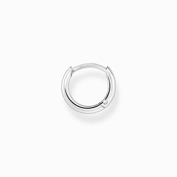 Single Hoop Earring Classic Silver Image 2 Harmony Jewellers Grimsby, ON