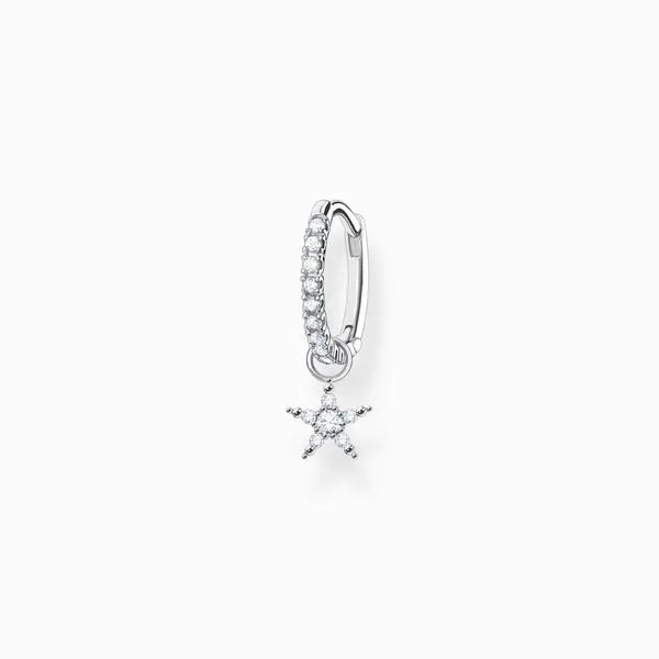 Thomas Sabo Sterling Silver Star Pendant CZ Single Hoop Earring Harmony Jewellers Grimsby, ON