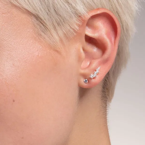 Thomas Sabo Sterling Silver CZ Single Ear Stud Image 3 Harmony Jewellers Grimsby, ON