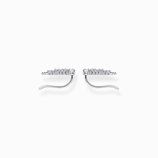 Thomas Sabo Ear Climber White Stones - Silver Image 2 Harmony Jewellers Grimsby, ON