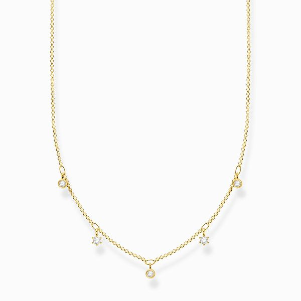 Necklace White Stones - Gold Harmony Jewellers Grimsby, ON