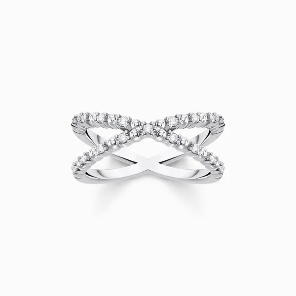Thomas Sabo Sterling Silver CZ X Form Ring Harmony Jewellers Grimsby, ON