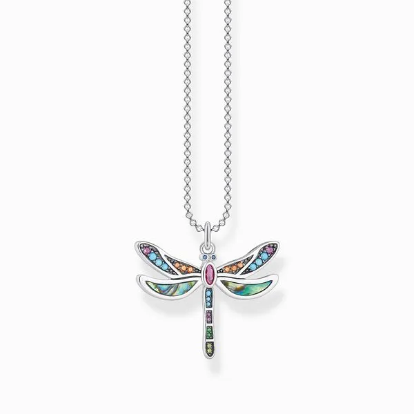 Thomas Sabo Sterling Silver Colourful Dragonfly Necklace Harmony Jewellers Grimsby, ON