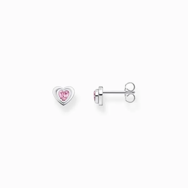 Thomas Sabo Sterling Silver Pink CZ Stud Earrings Harmony Jewellers Grimsby, ON