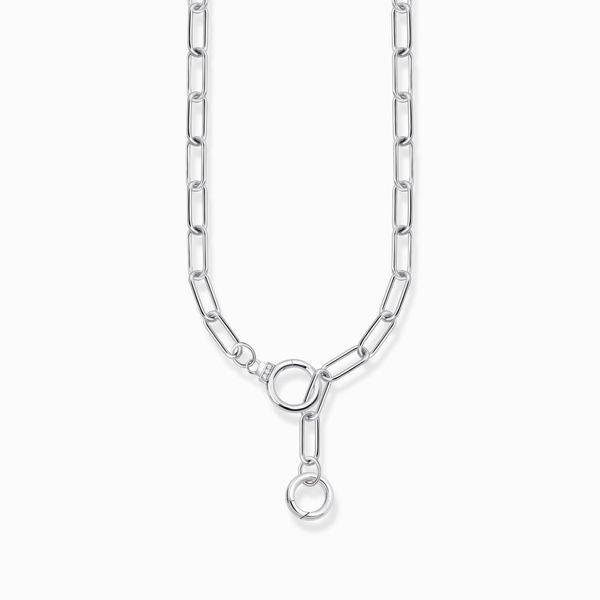Thomas Sabo Sterling Silver Two Ring Clasp CZ Necklace Harmony Jewellers Grimsby, ON