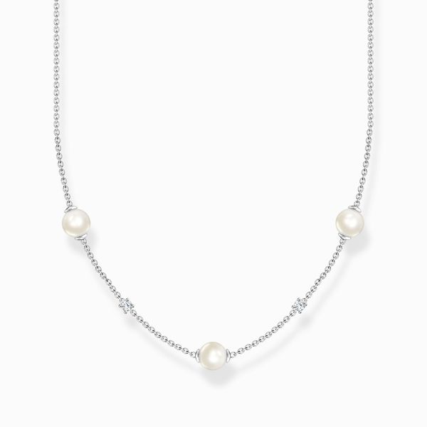 Thomas Sabo Necklace Pearls with White Stones - Silver Harmony Jewellers Grimsby, ON