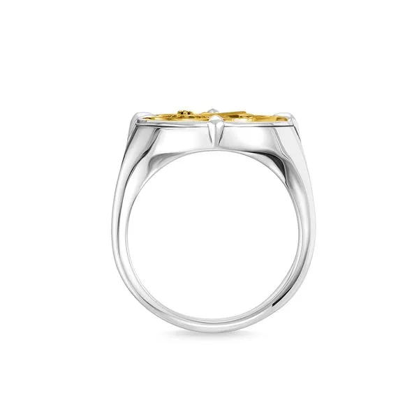 Thomas Sabo Sterling Silver and Gold Plated Faith, Love and Hope Ring Image 3 Harmony Jewellers Grimsby, ON