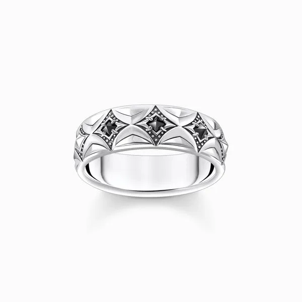 Thomas Sabo Sterling Silver Blackened CZ Ring Harmony Jewellers Grimsby, ON
