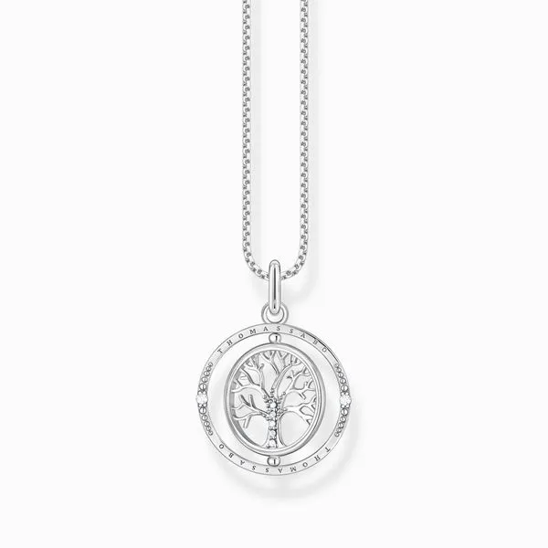 Thomas Sabo Sterling Silver Tree of Love CZ Necklace Image 3 Harmony Jewellers Grimsby, ON